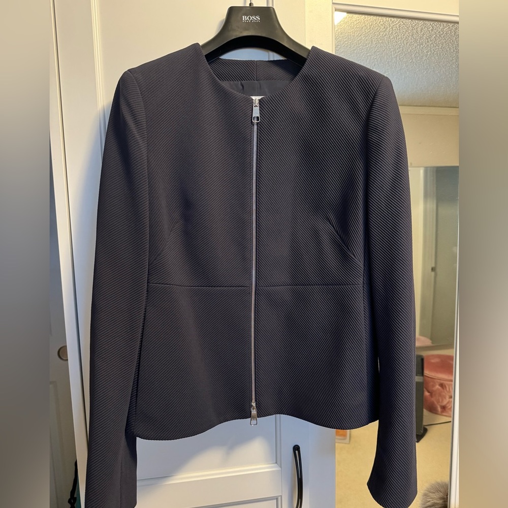 Hugo Boss Navy Blue Short Blazer